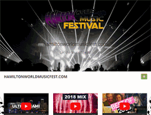 Tablet Screenshot of hamiltonworldmusicfest.com